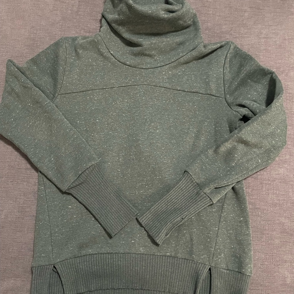 ALO Yoga Green Cowl Neck Sweater